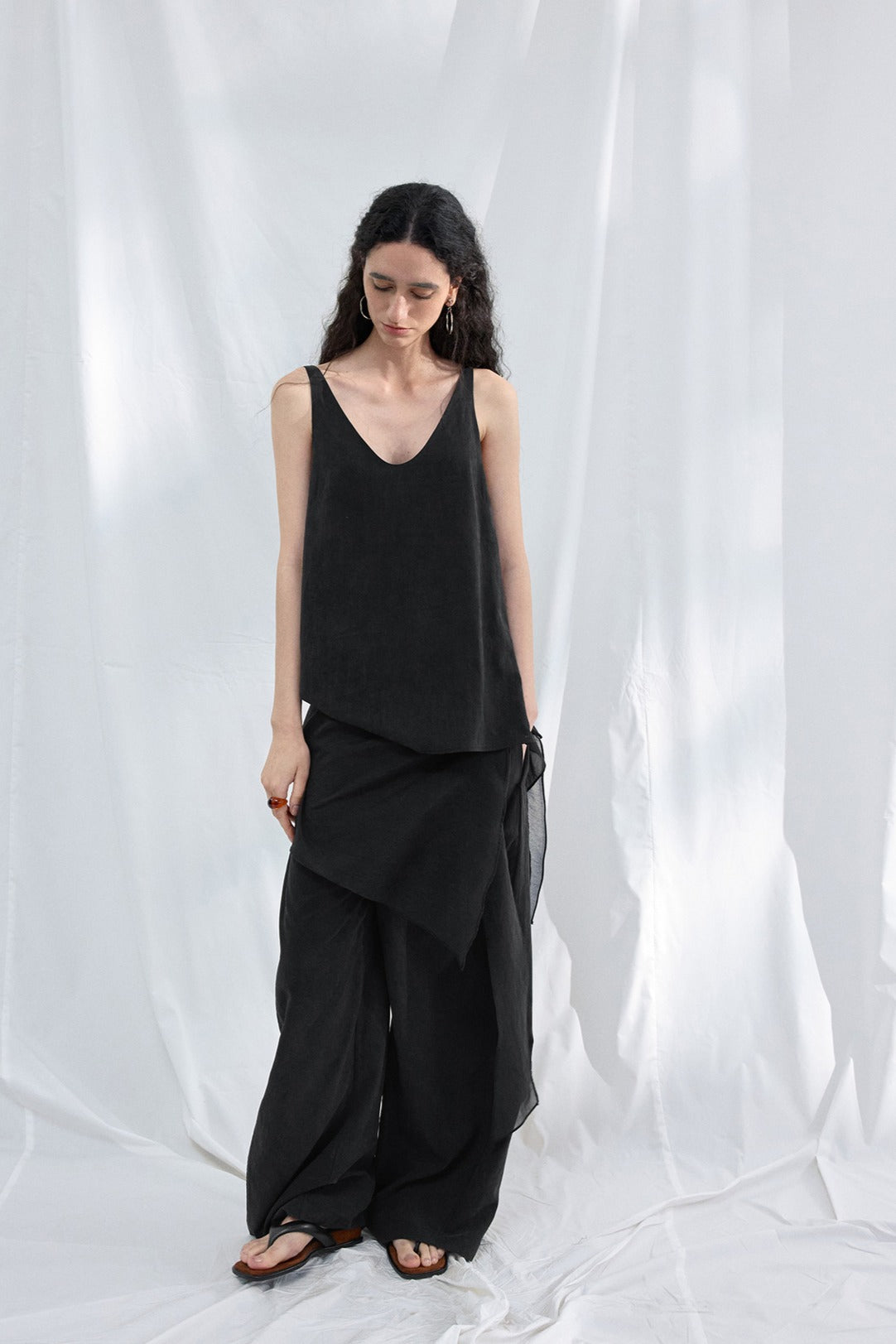 Lyocell soft simple tank top | 4 color