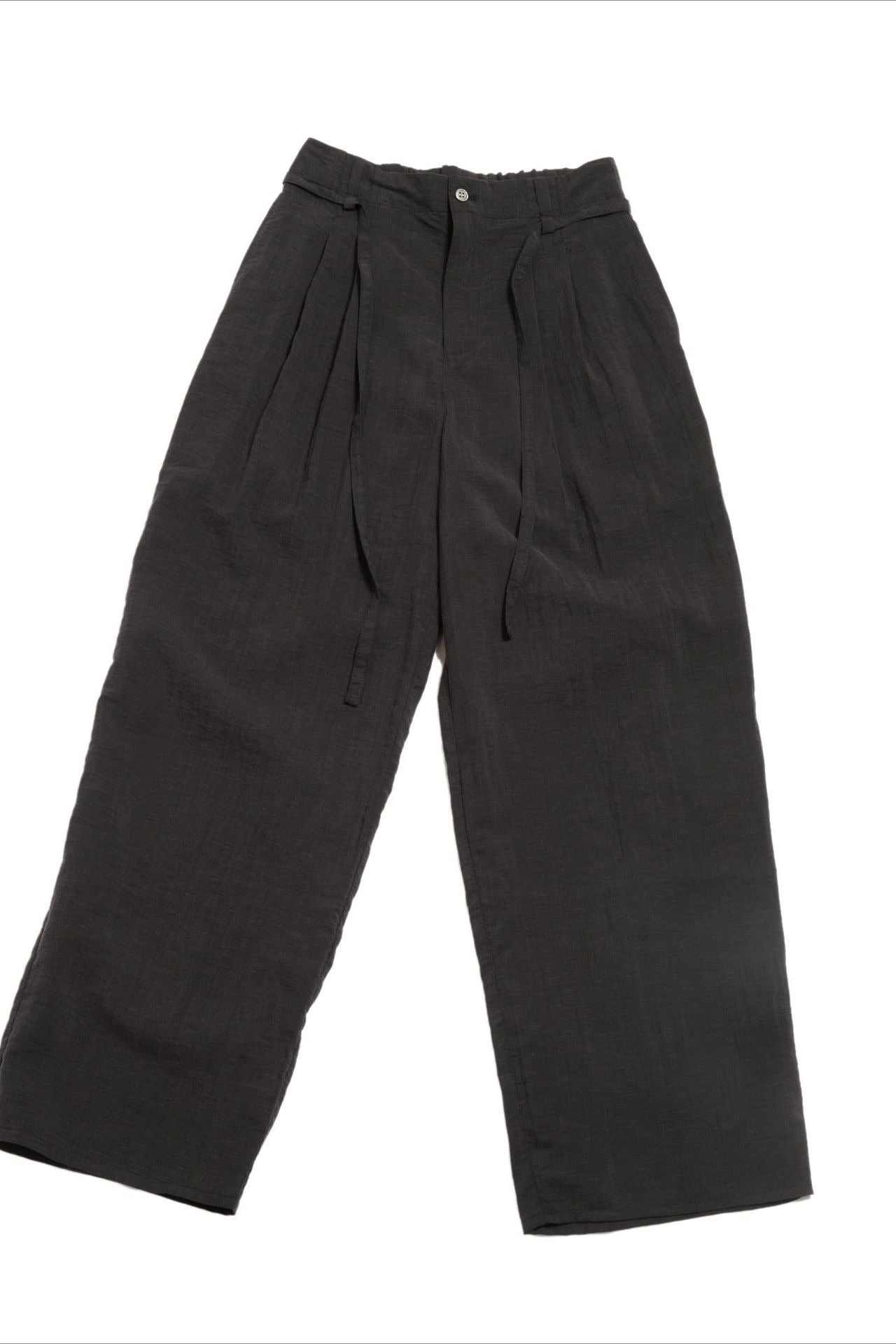 Lyocell blend sheer and textured surface pants | 2 color