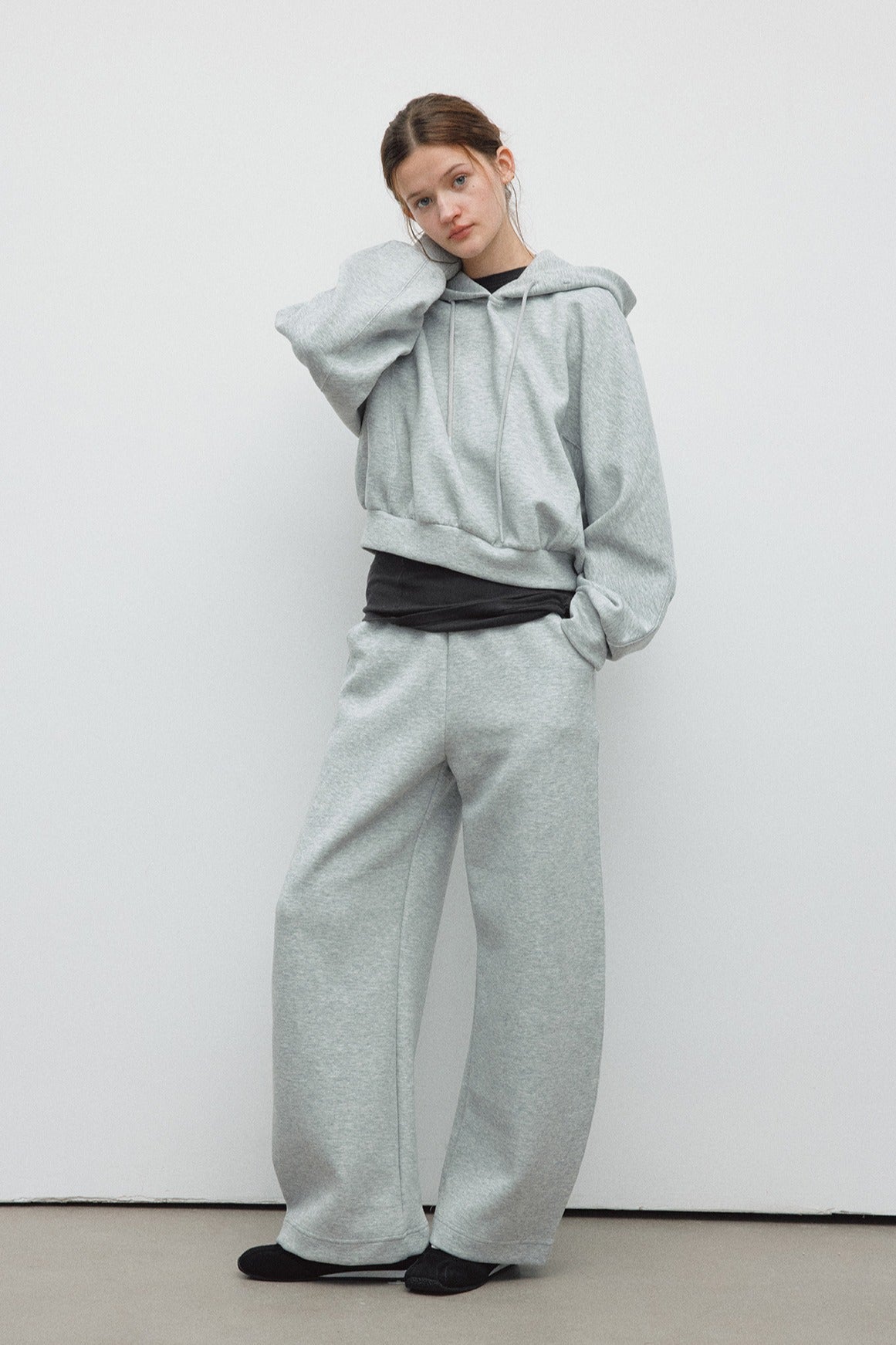 Cotton blend cocoon silhouette jogger | 4 color
