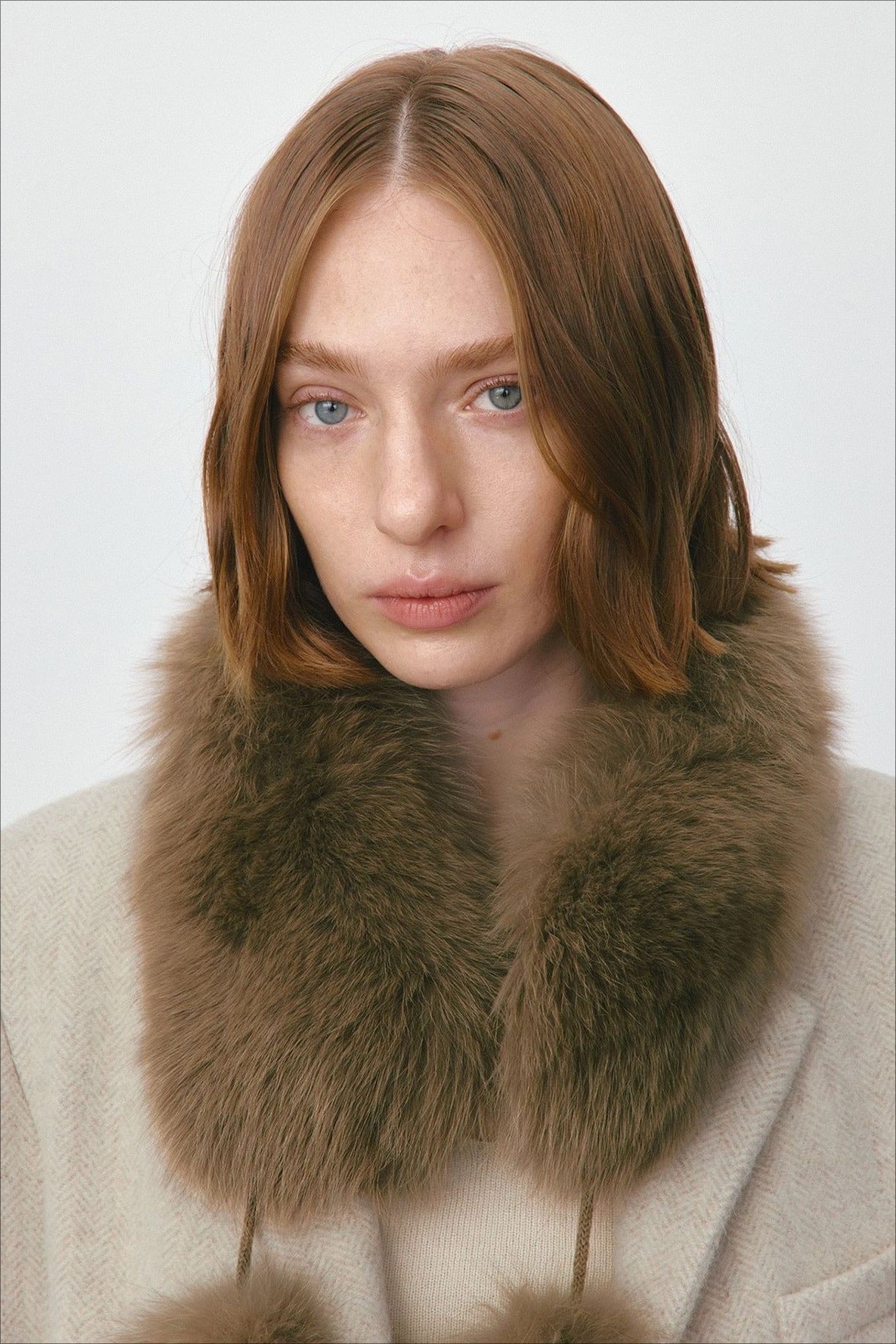 Fox fur fluffy soft touch scarf | 3 color