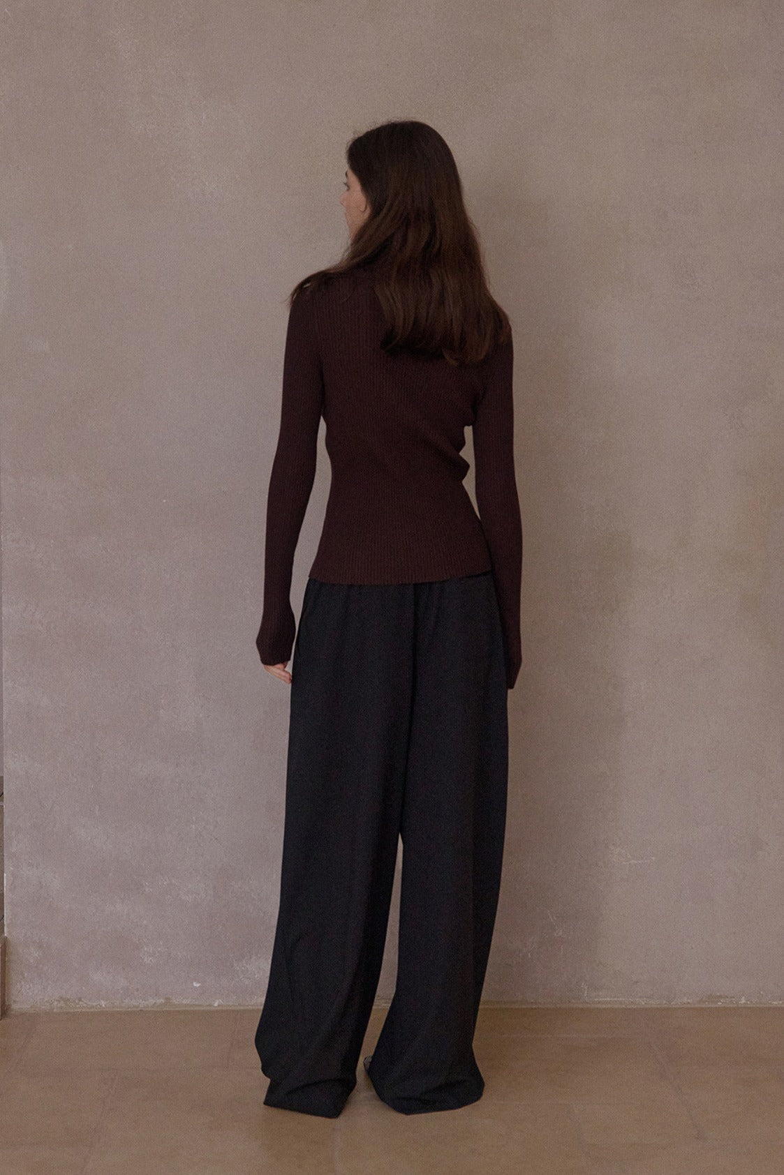 Lightweight thin wide-leg drape casual pants | 2 color