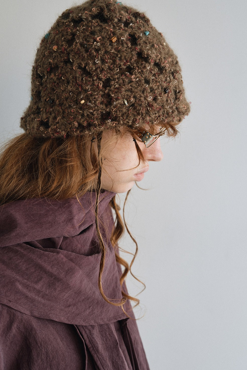 Acrylic blend hand-crocheted lace hat | 3 color