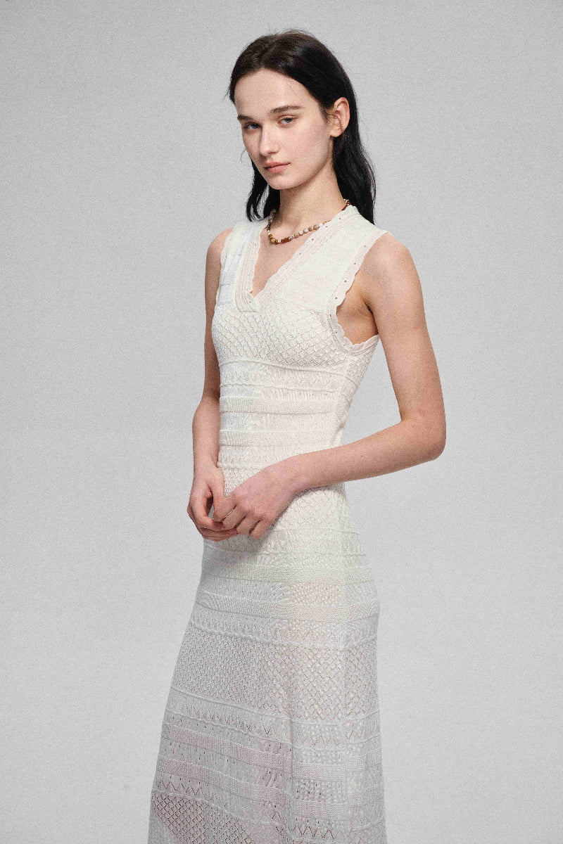Robe drapée en maille 100 % lyocell, style plage | 2 couleurs
