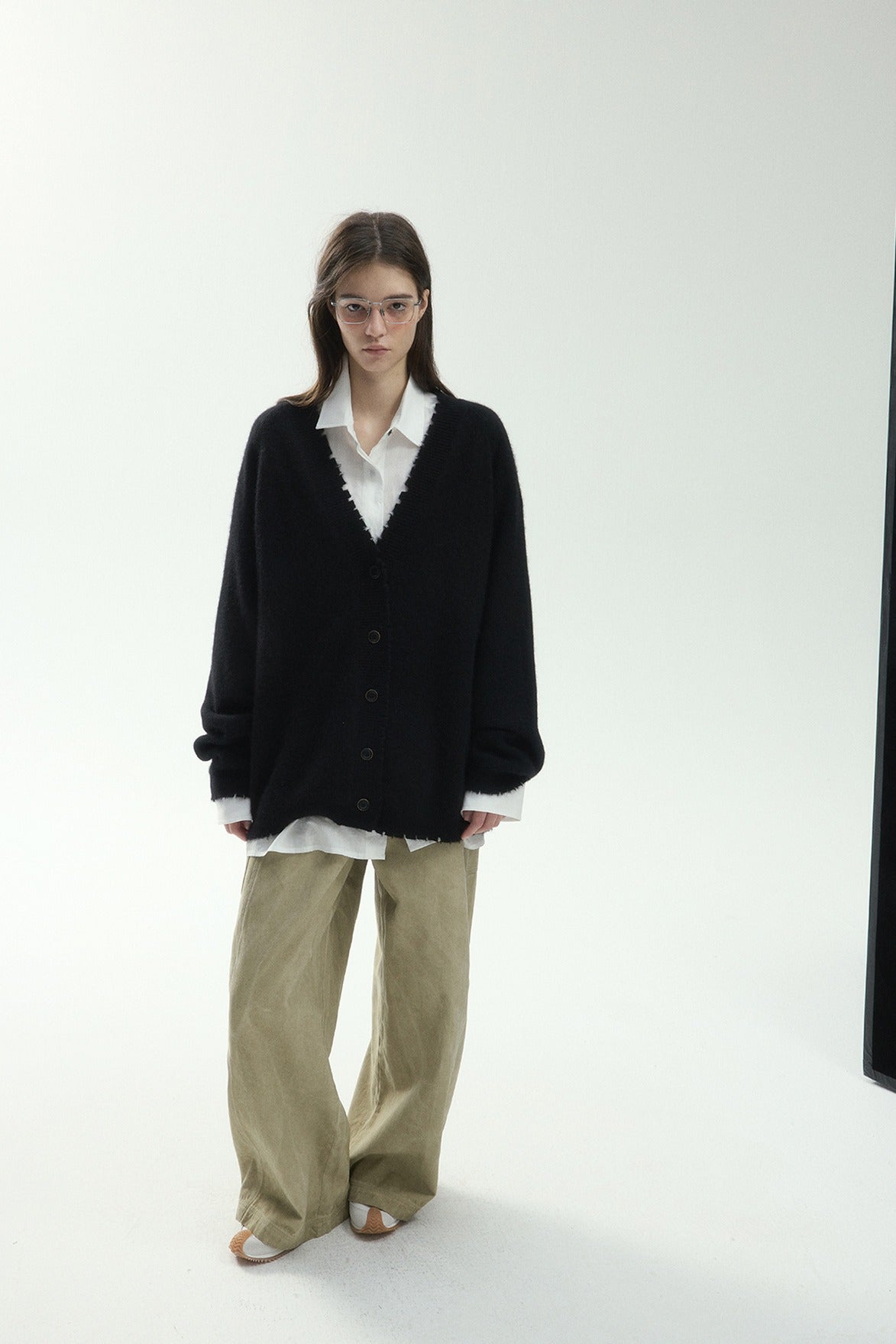 Cardigan ample et doux en mélange de laine et de duvet de yak | 3 couleurs