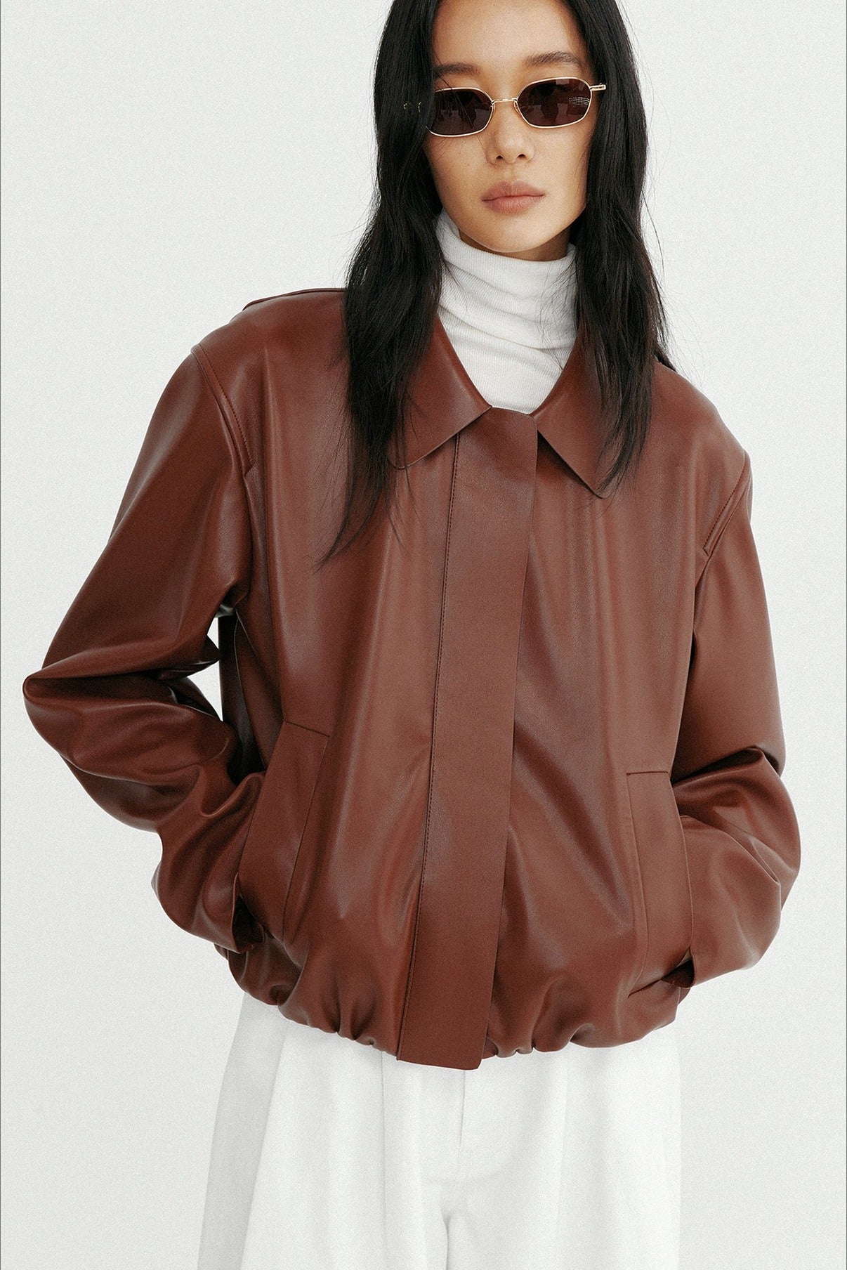 Cool edge vintage-style PU jacket | 2 color