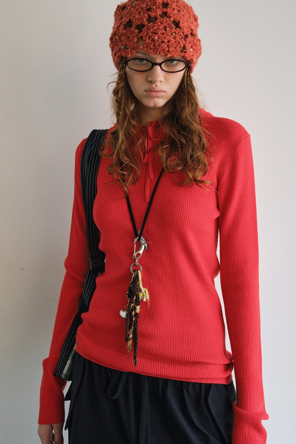 Wool blend rib hoodie slim knitwear | 5 color