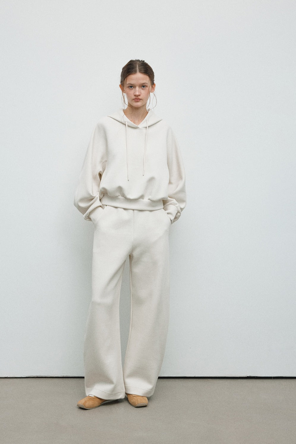 Cotton blend cocoon silhouette jogger | 4 color
