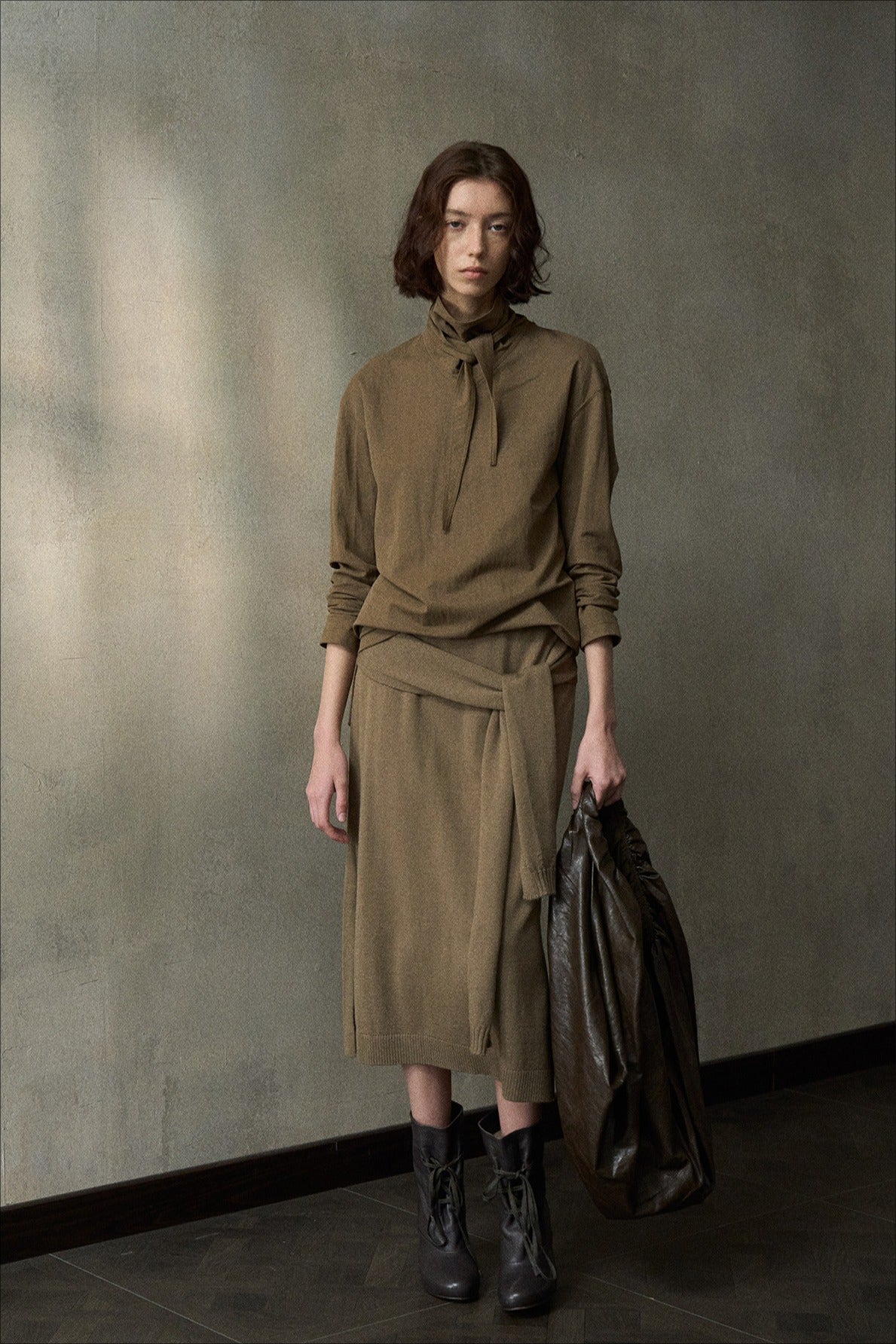 Cotton blend soft touch turtleneck top | 4 color