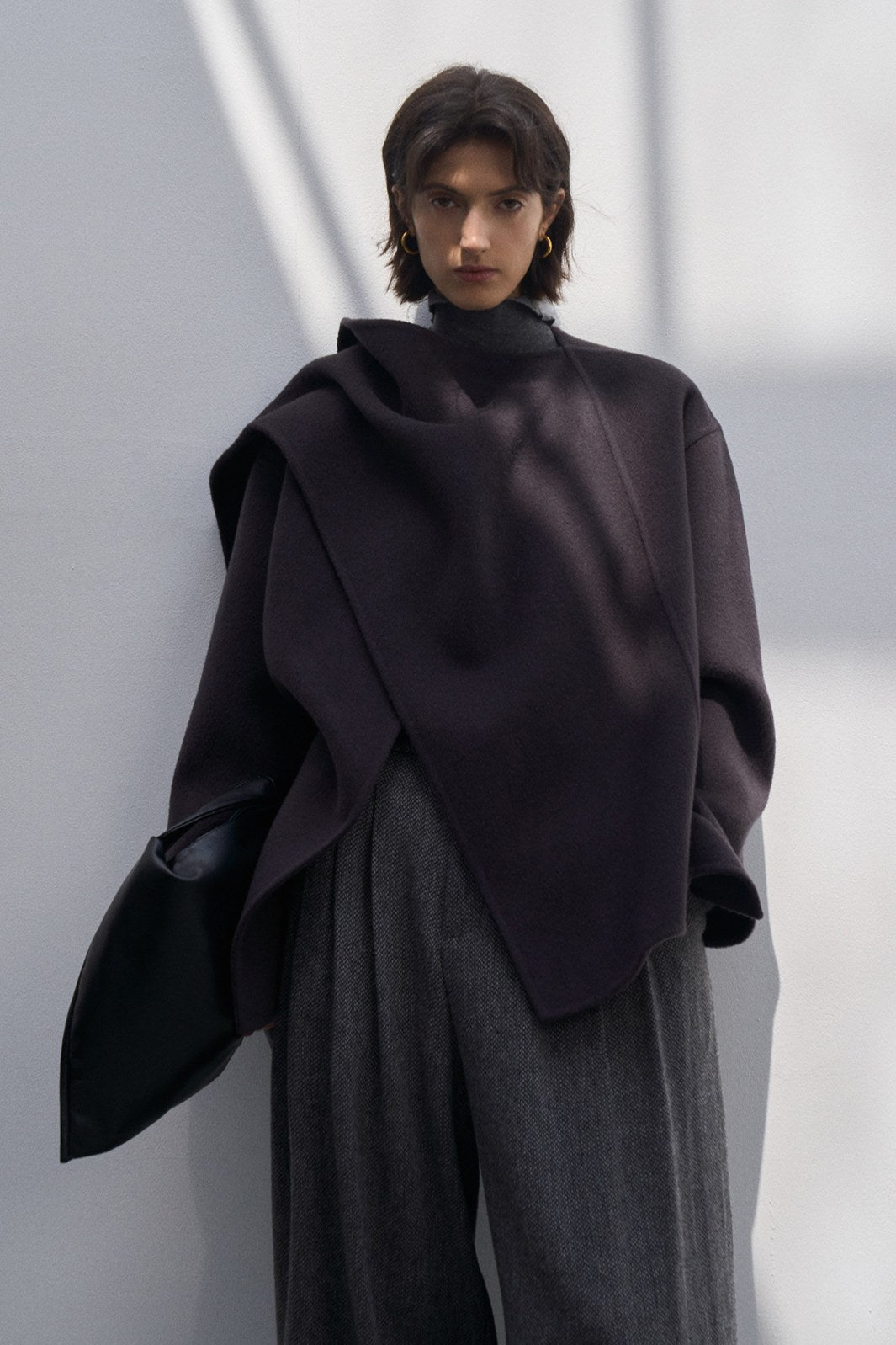 Veste multi-positions style cape 100% laine | 4 couleurs