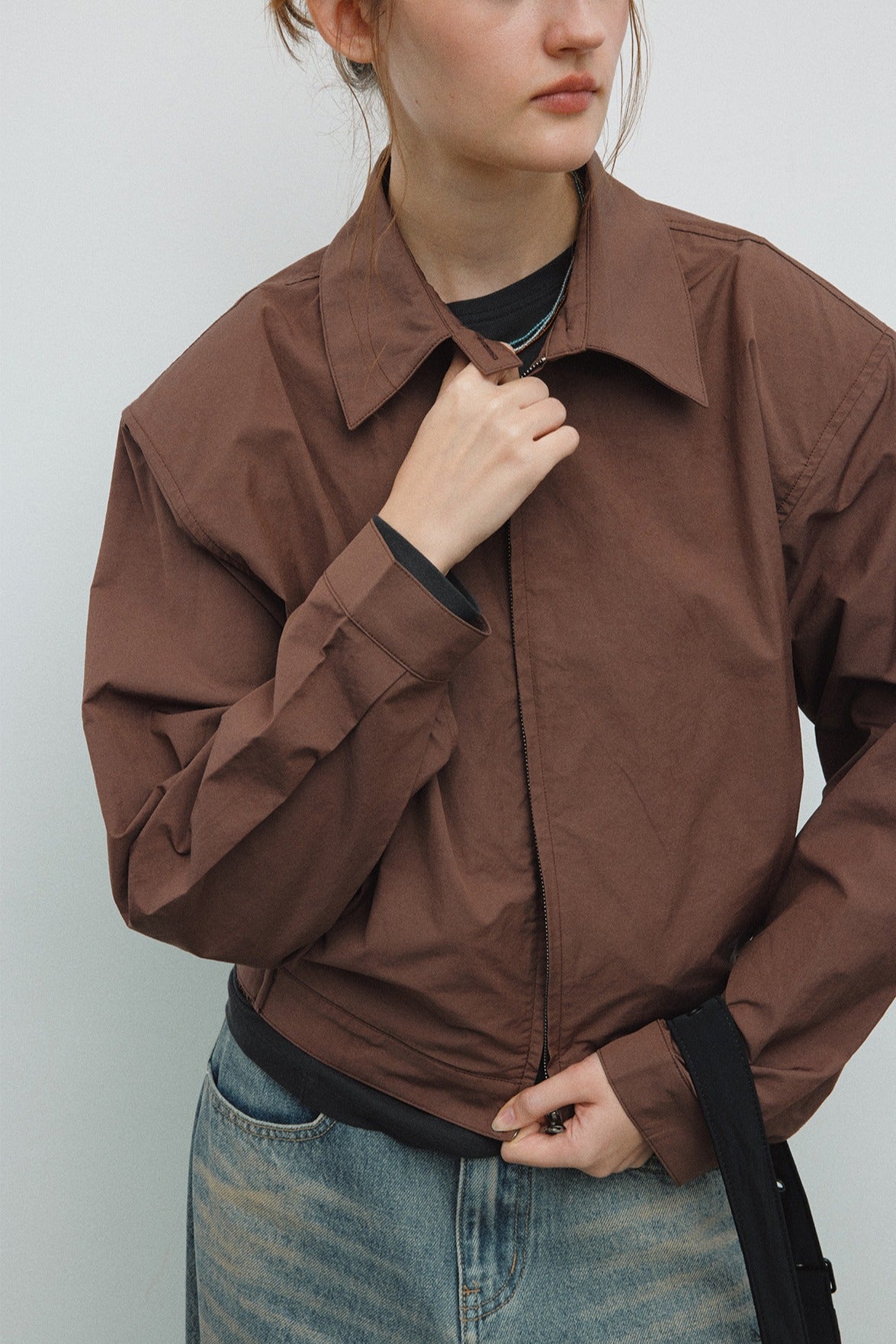 Cotton blend minimalist versatile shirt jacket | 3 color