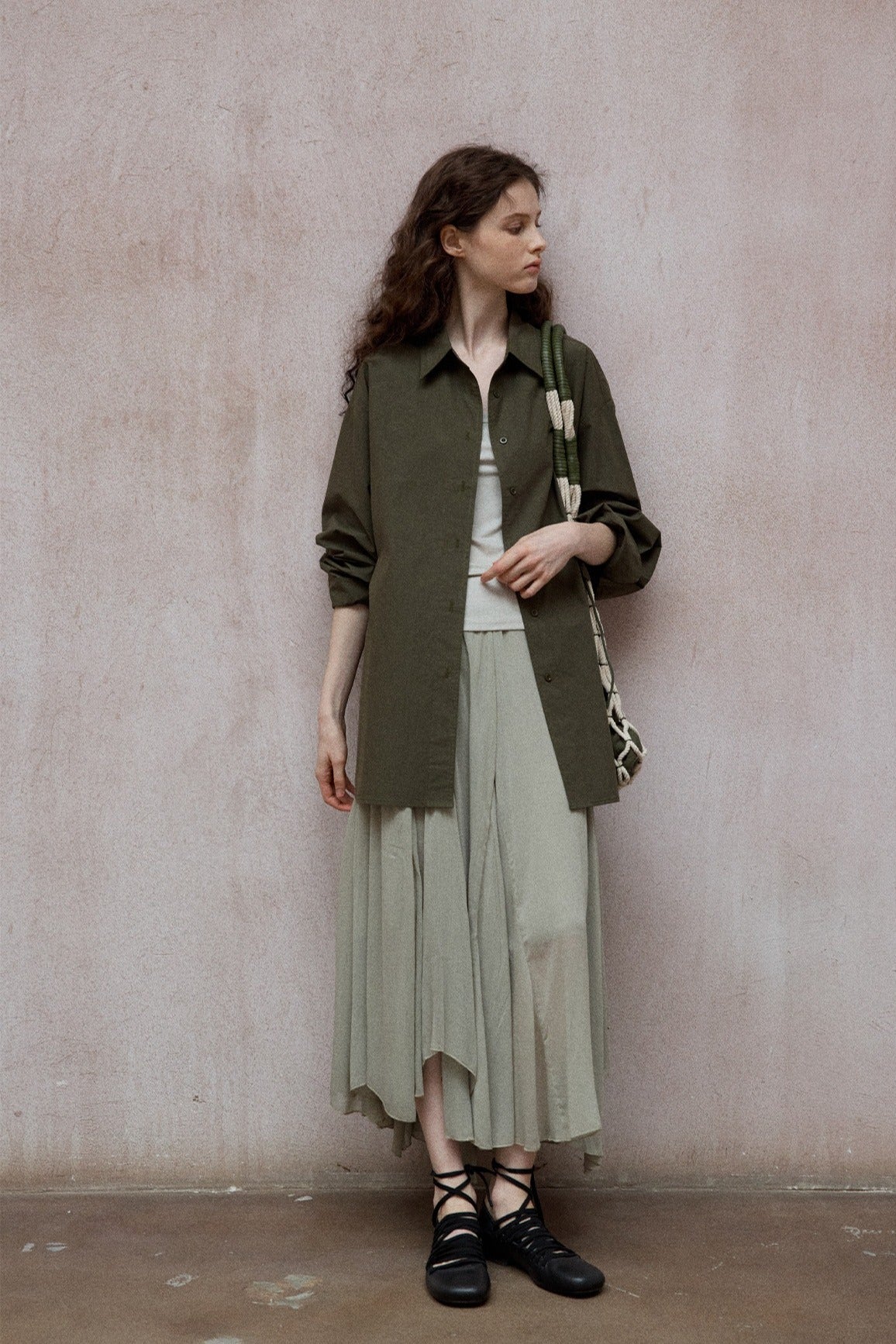100% washed cotton loose-fit shirt | 5 color