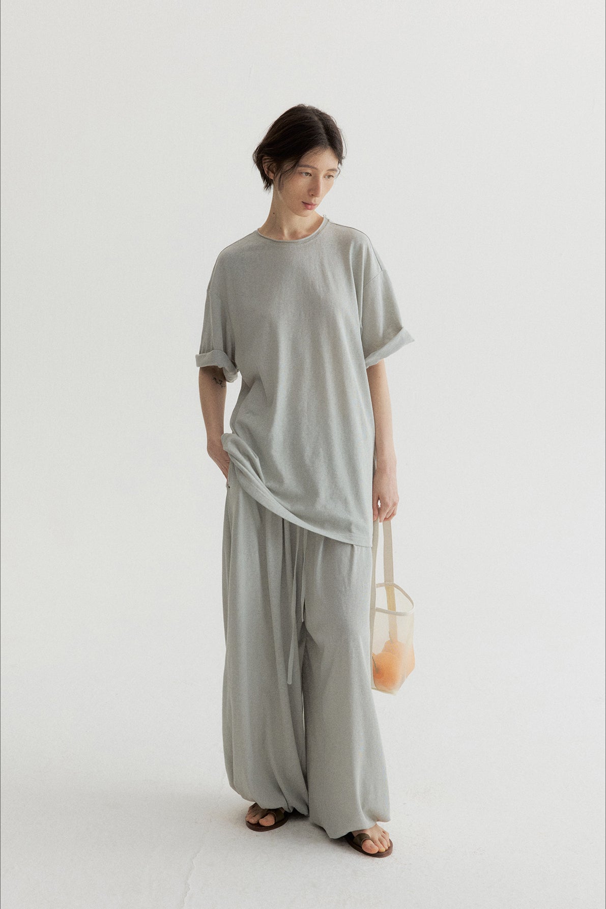 Cotton blend relaxed-fit soft T-shirt | 6 color