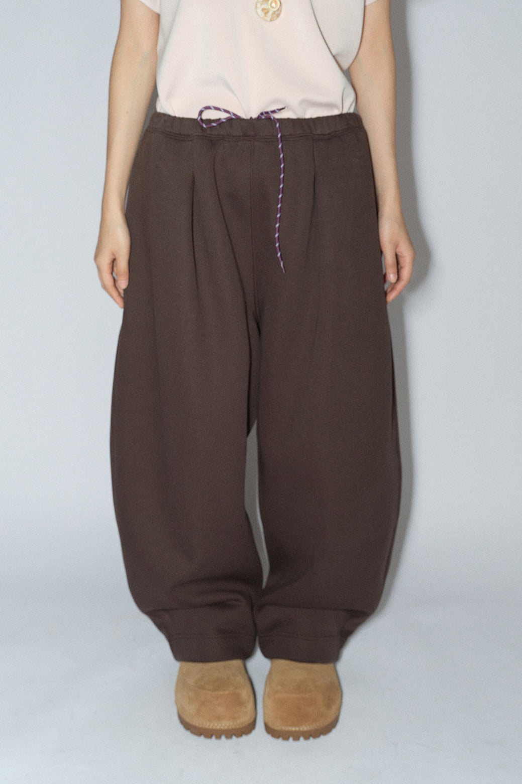 Cotton blend cozy shape fleece-lined pants | 4 color