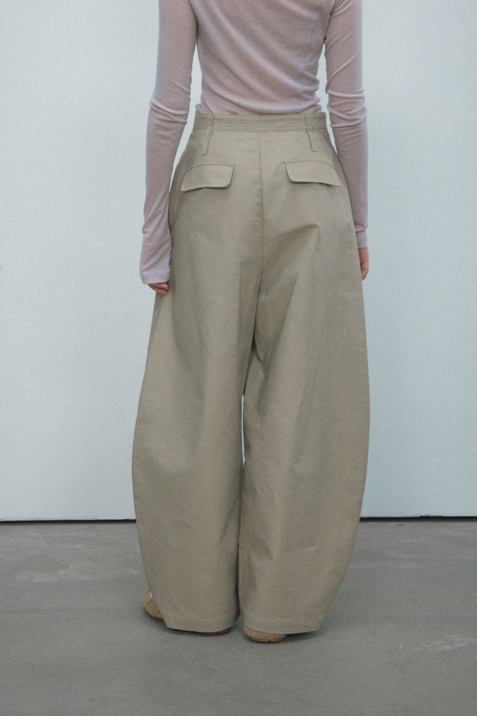 Pantalon large en coton en forme de banane | 4 couleurs
