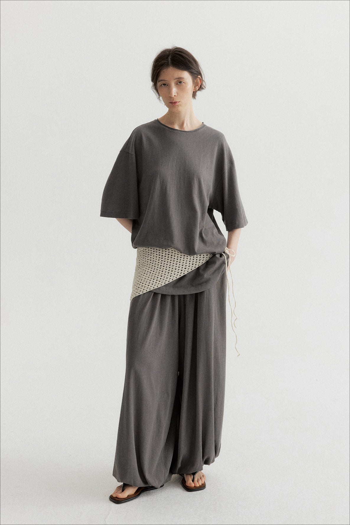 Cotton blend relaxed-fit comfortable pants | 5 color