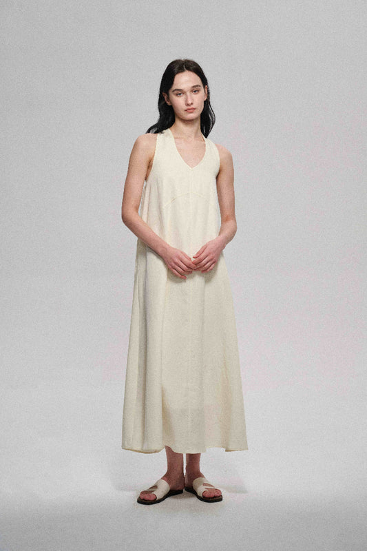 Robe à bretelles larges en mélange de lyocell | 3 couleurs