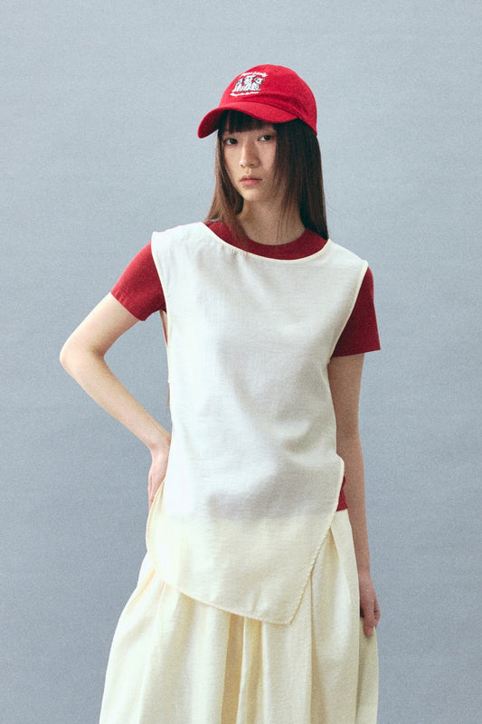 Gilet au design asymétrique raffiné