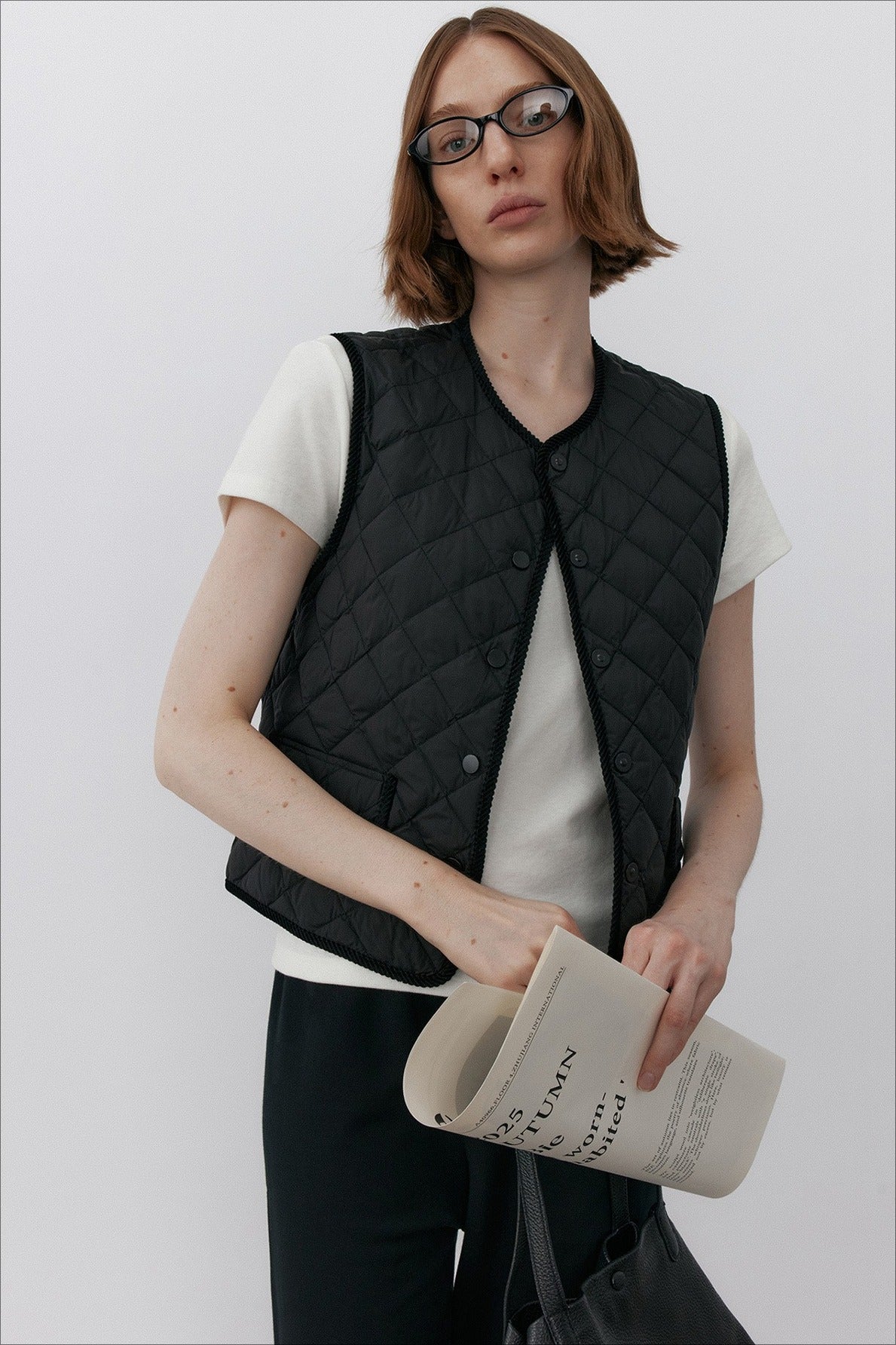 Goose down warm & cozy diamond-quilted vest | 2 color