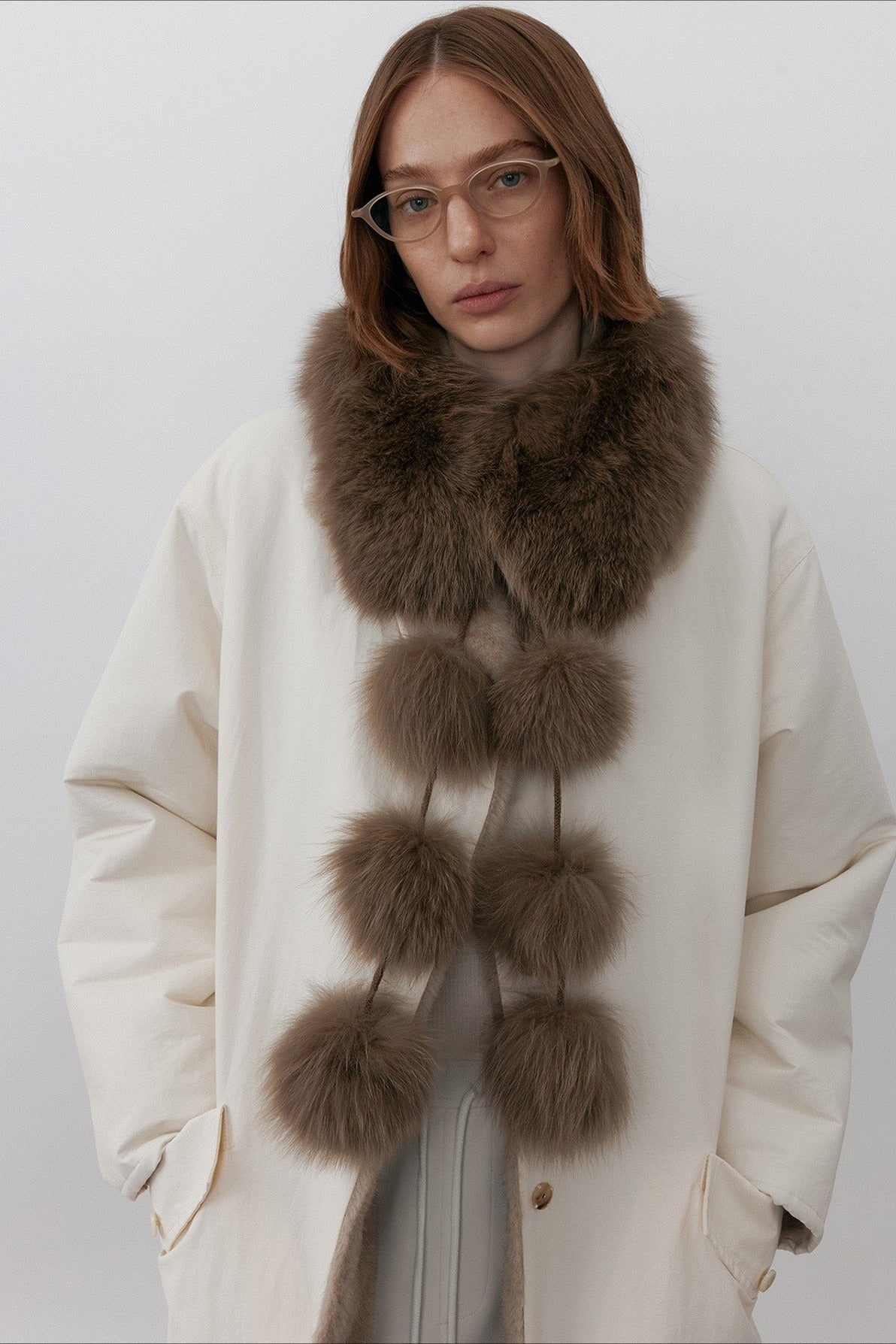 Fox fur fluffy soft touch scarf | 3 color