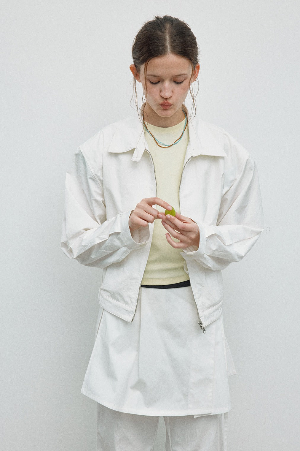 Cotton blend minimalist versatile shirt jacket | 3 color