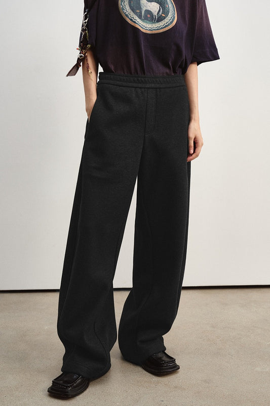 Relaxed-fit banana shaped sweat pants | 3 color