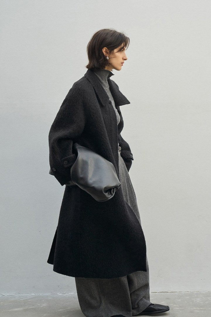 Wool riched cozy fit versatile coat | 3 color