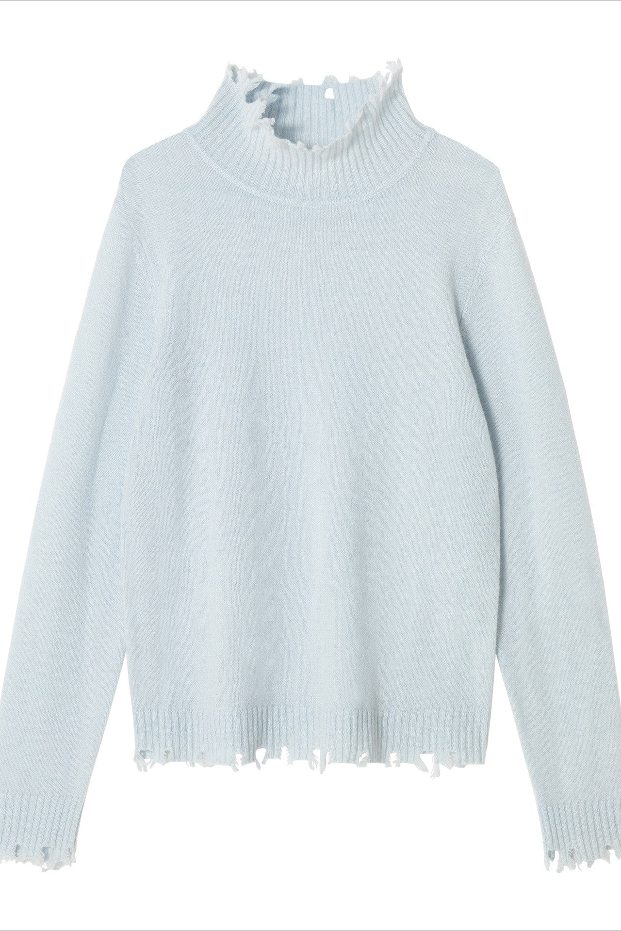 Pull décontracté à bords bruts 100 % laine de mouton | 5 couleurs