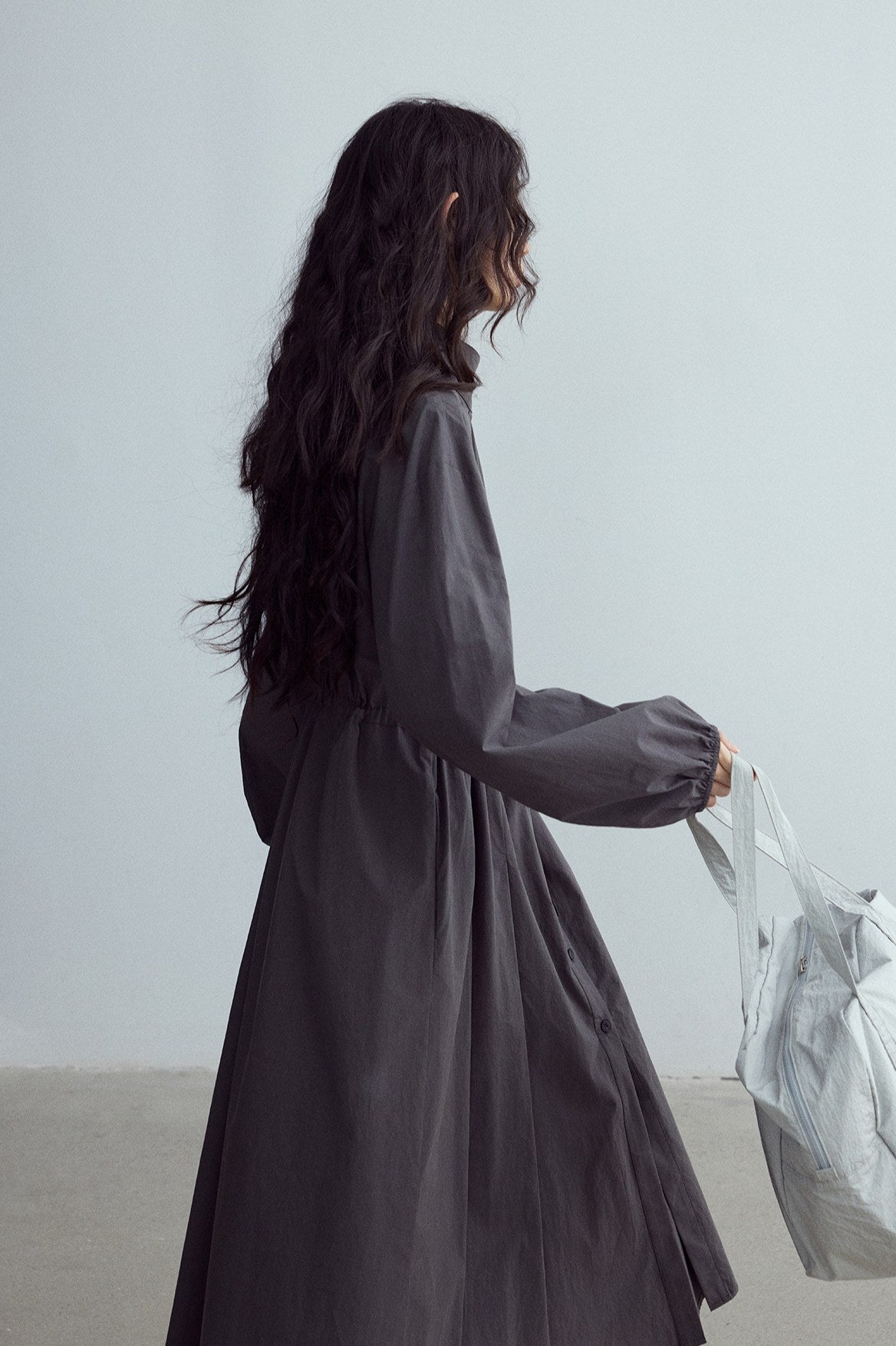 Vestido camisero de talle alto y relajado | 3 colores