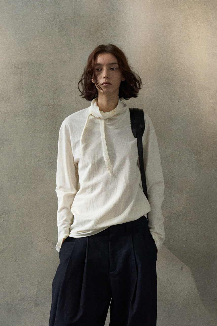 Cotton blend soft touch turtleneck top | 4 color