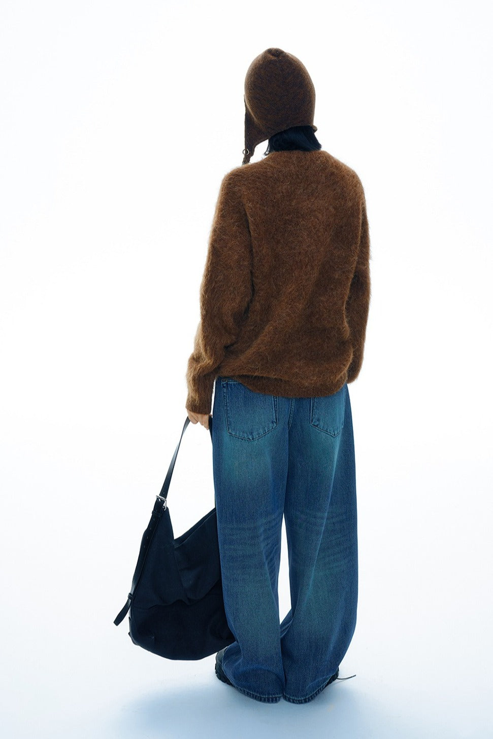 Alpaca blend henley pullover sweater | 5 color