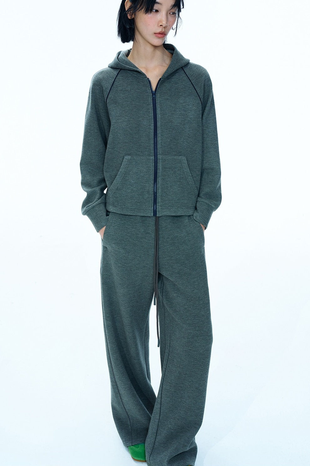Relaxed fit straight-leg casual pants | 3 color