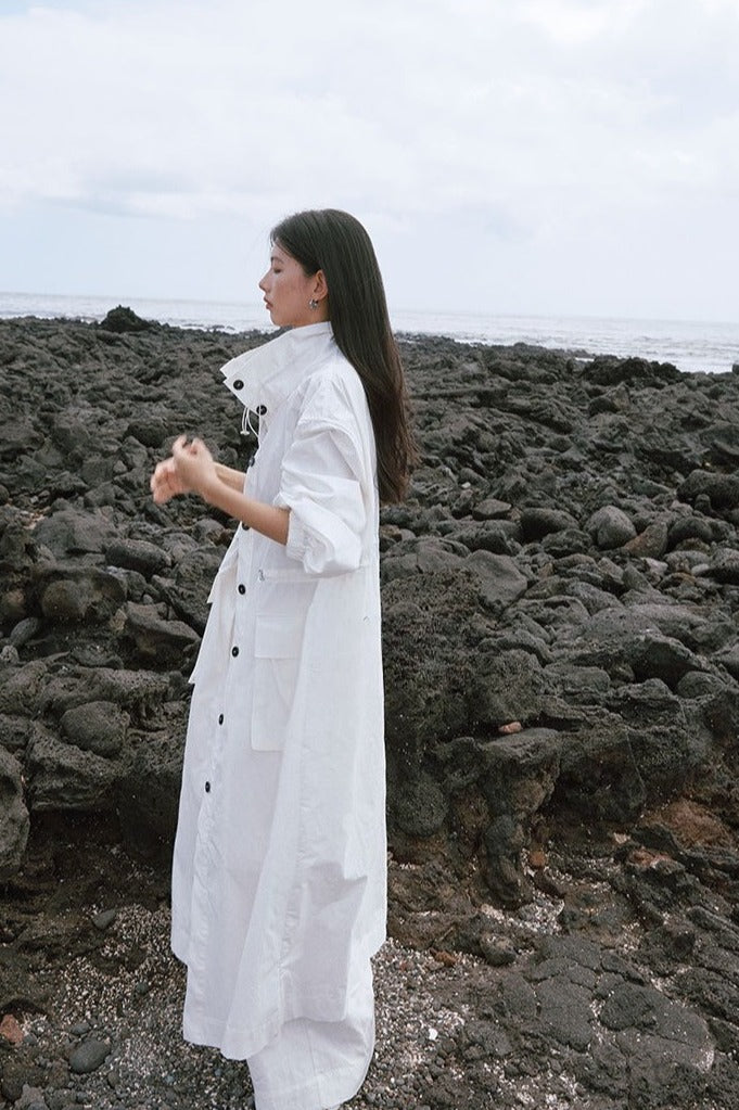 Cotton-nylon lightweight trench | 3 color