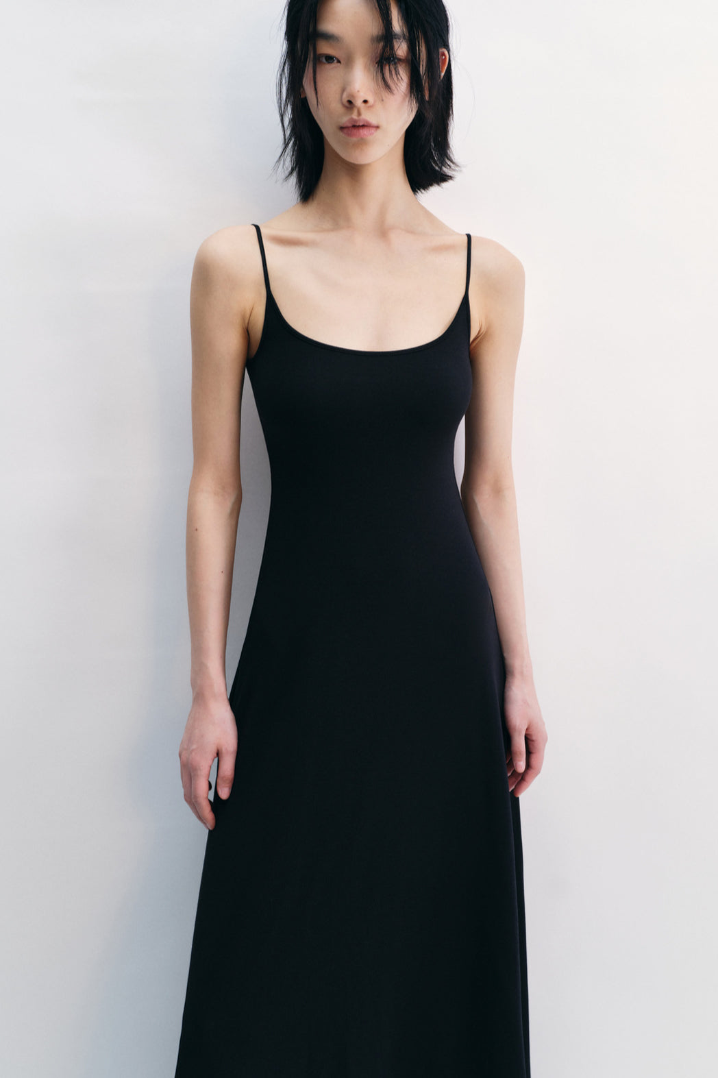 Elastic slim sling max-dress | 3 color