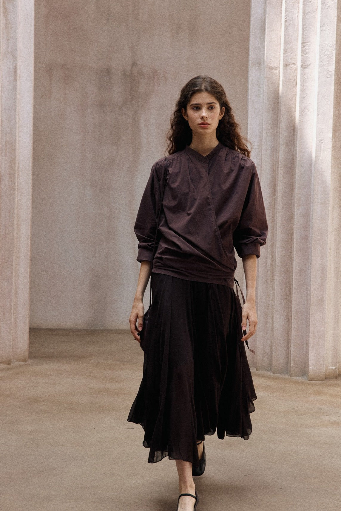 100% cotton wrap style shirt | 3 color