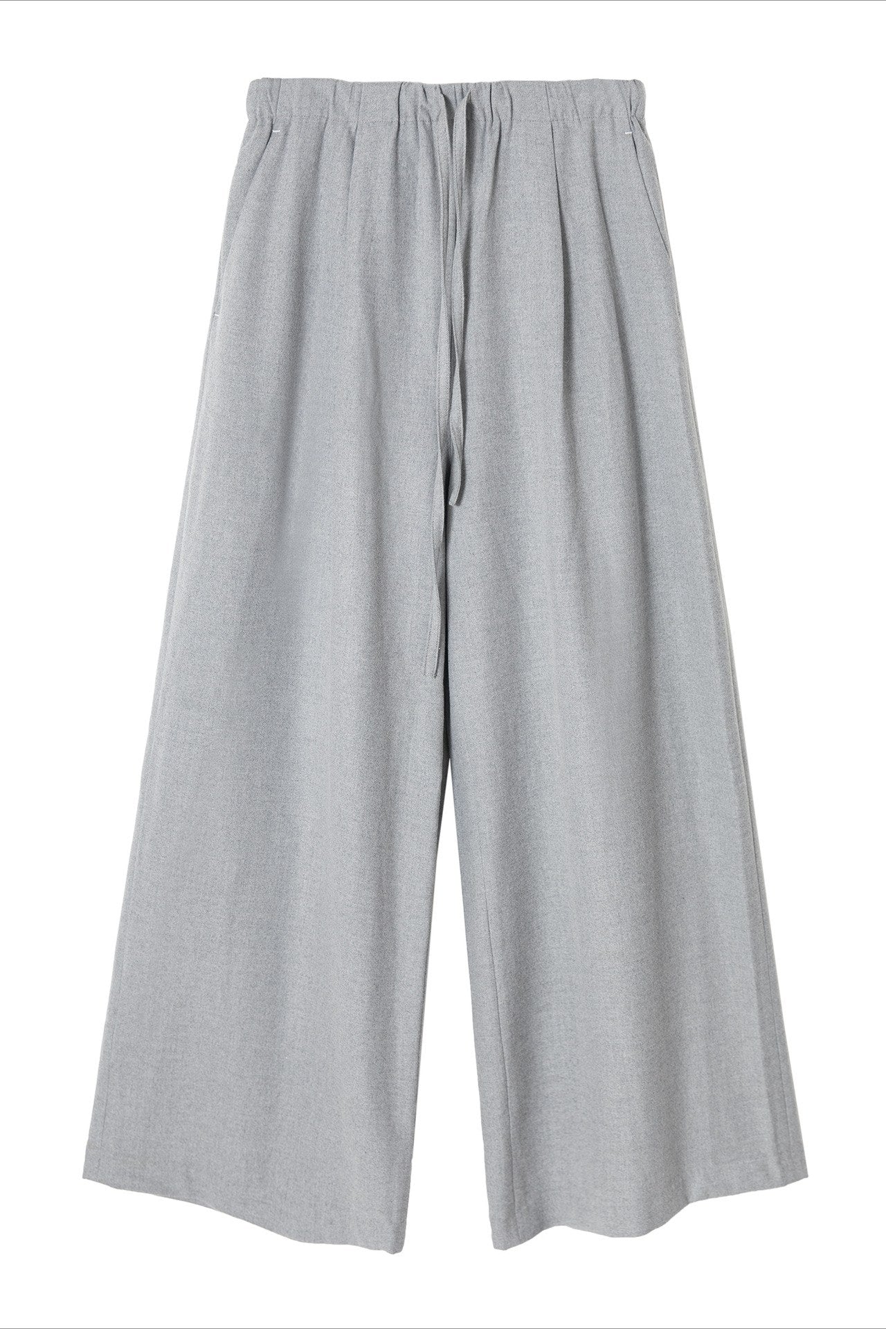 Elastic waistband wide leg straight pants | 3 color