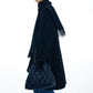 Wool-silk-angora double-face coat with a scarf | 2 color