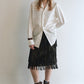 Cotton large lapel collar loose-fit shirt | 2 color