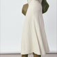 Wool blend soft elegant fishtail hem skirt