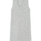 Alpaca wool blend V-neck plush vest dress | 3 color
