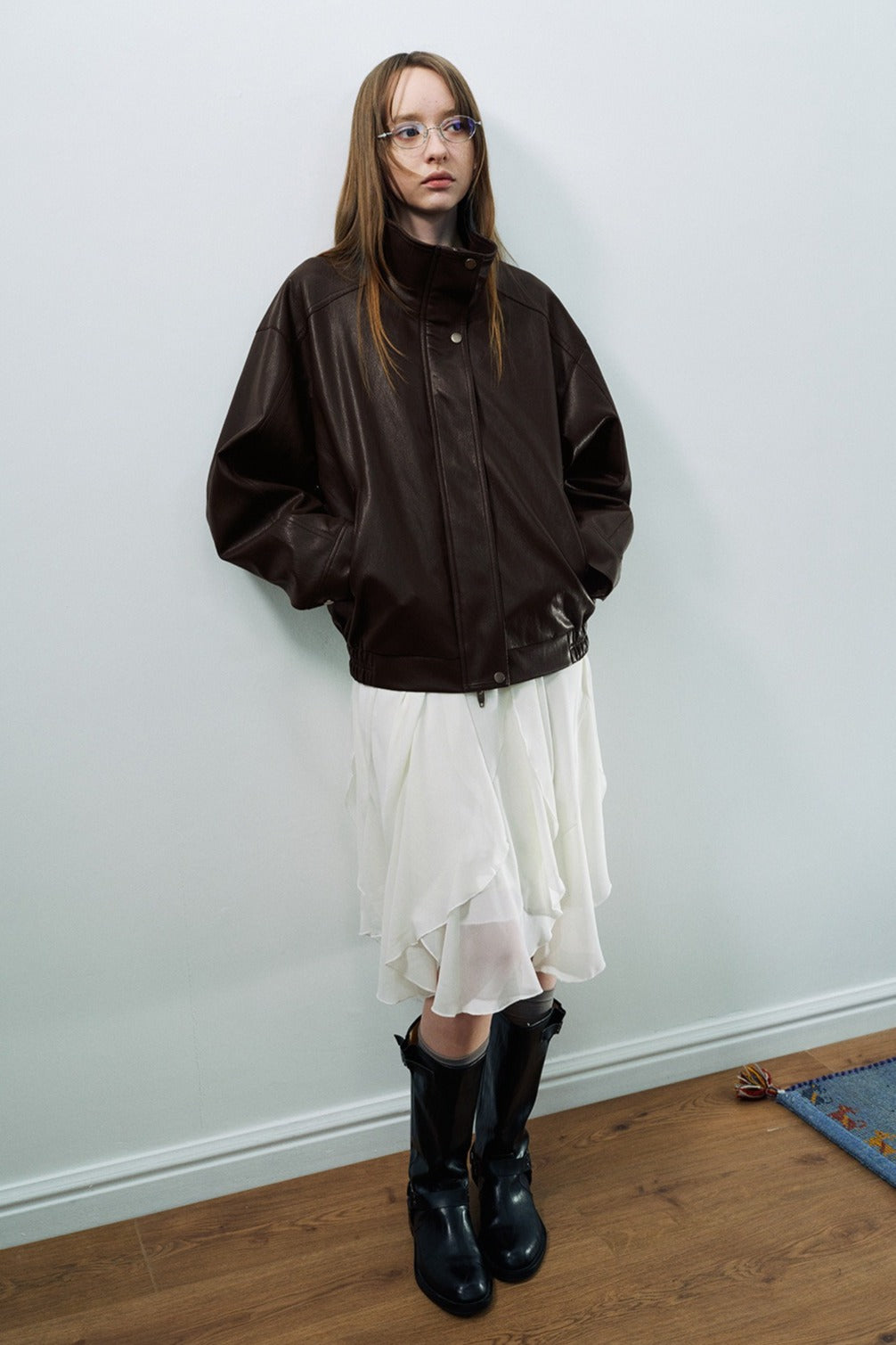 Matte finish effortless PU jacket | 3 color