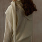 100% wool pullover sweater with a scarf | 4 color