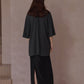 Relaxed-fit back split loose T-shirt | 5 color