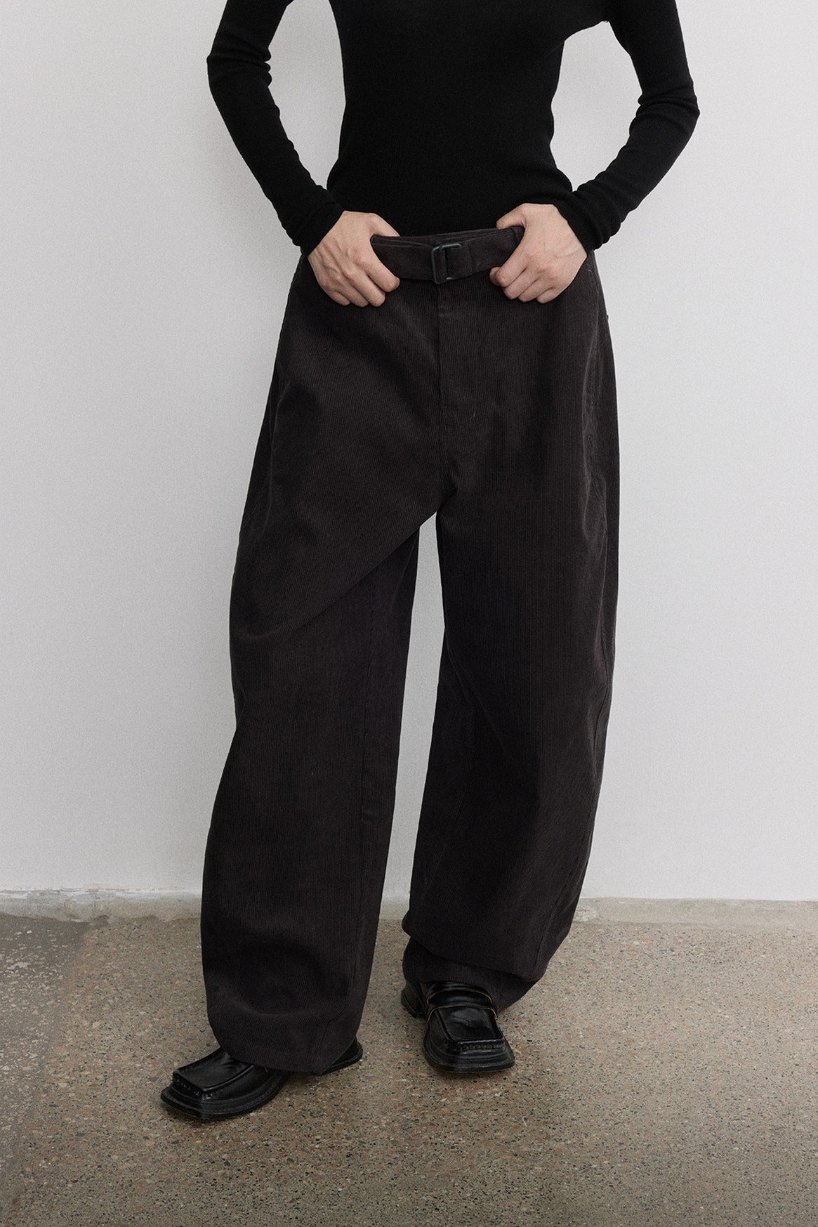 100% cotton curve shaped corduroy pants | 3 color