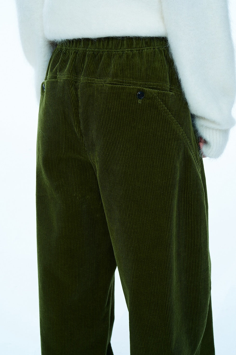 100% cotton relaxed-fit corduroy pants | 4 color