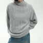 Alpaca blend plush long-haired hoodie sweater | 3 color