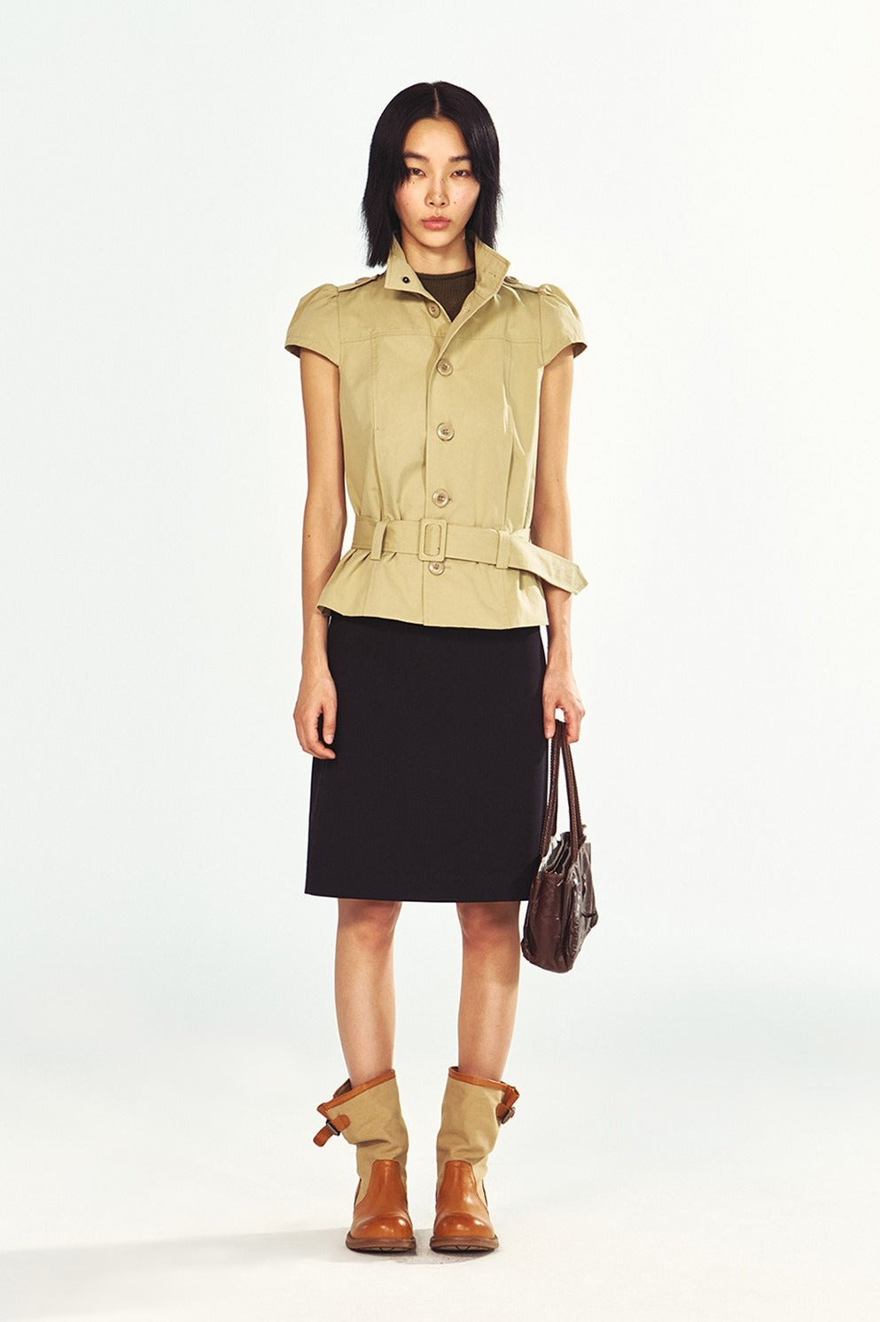 Combed cotton structured silhouette jacket | 2 color