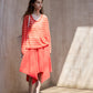 "Ohmi Bleach" cotton handkerchief-style midi skirt | 3 color