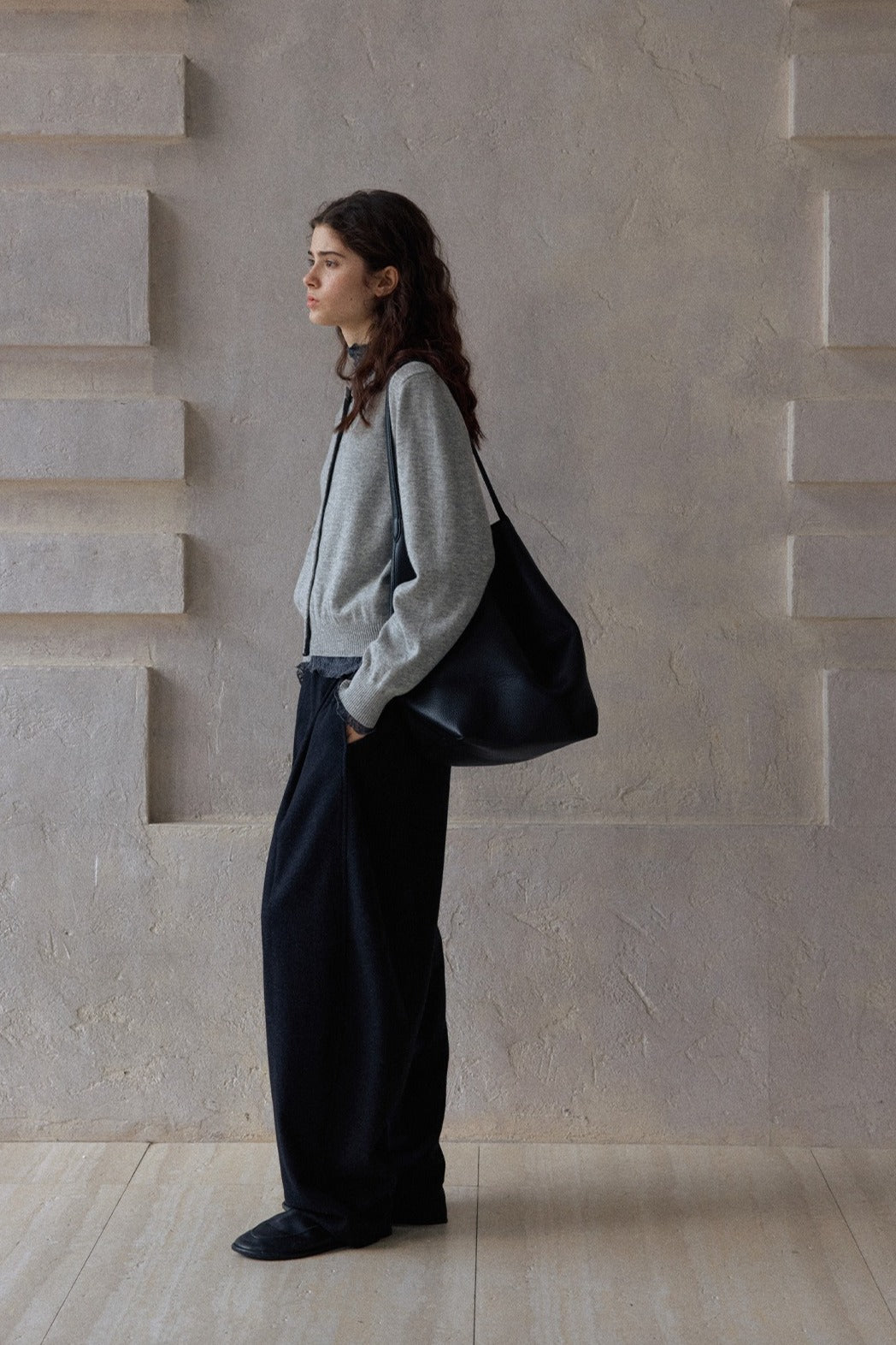 100% wool classic round neck cardigan | 5 color