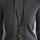 Wool blend rib hoodie slim knitwear | 5 color
