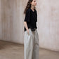 Washed cotton cocoon shape 7\8 pants | 3 color